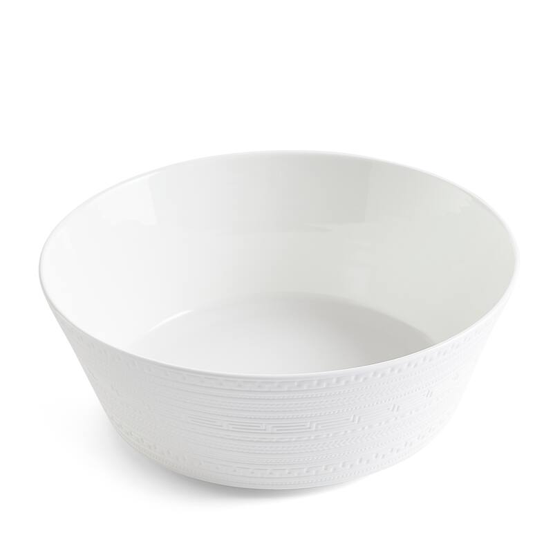 Wedgwood White Glaze 10-inch Intaglio Fine Bone China Large Serving Bowl