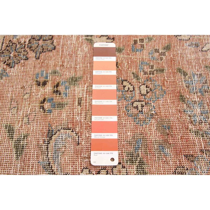 ECARPETGALLERY Hand-knotted Antalya Vintage Copper Wool Rug - 6'5 x 9'2