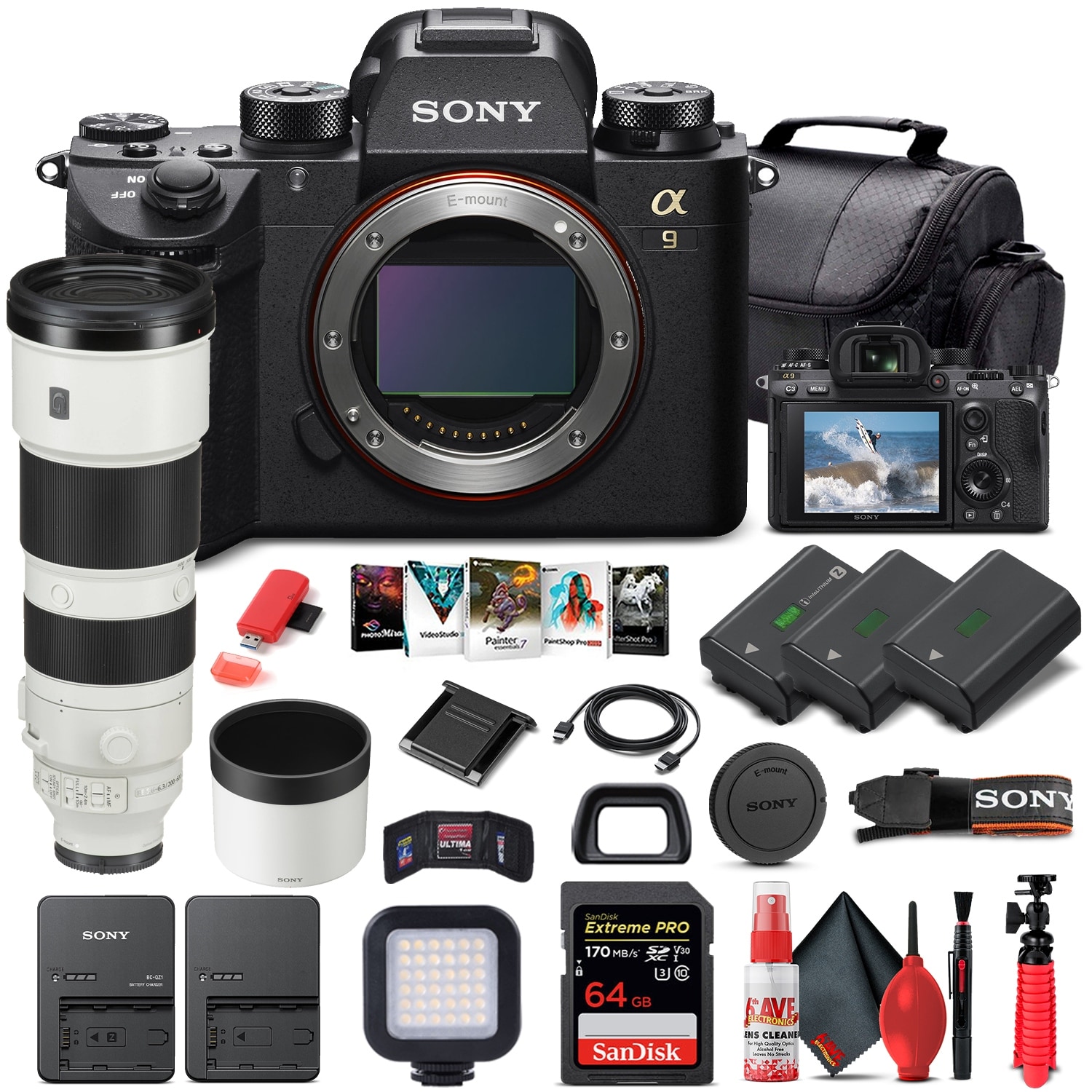 Sony Alpha a9 II Mirrorless Camera W/ Sony FE 200-600mm Lens -