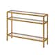Sivil Steel and Glass Console Table