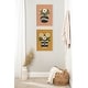 preview thumbnail 5 of 4, Sylvie Beaded Flower Gold Terra Frame Canvas Art Set by Carey Copeland