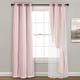 preview thumbnail 8 of 146, Lush Decor Grommet Sheer Panel Pair with Insulated Blackout Lining