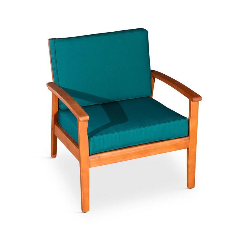 Deep Seat Eucalyptus Chair for Ultimate Relaxation and Outdoor Comfort