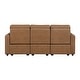preview thumbnail 10 of 12, Orlin Faux Leather Rounded Track Arm 2-Piece Power Reclining Sofa Sets