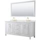 Option White / Giotto Quartz Top / Brushed Gold Hardware