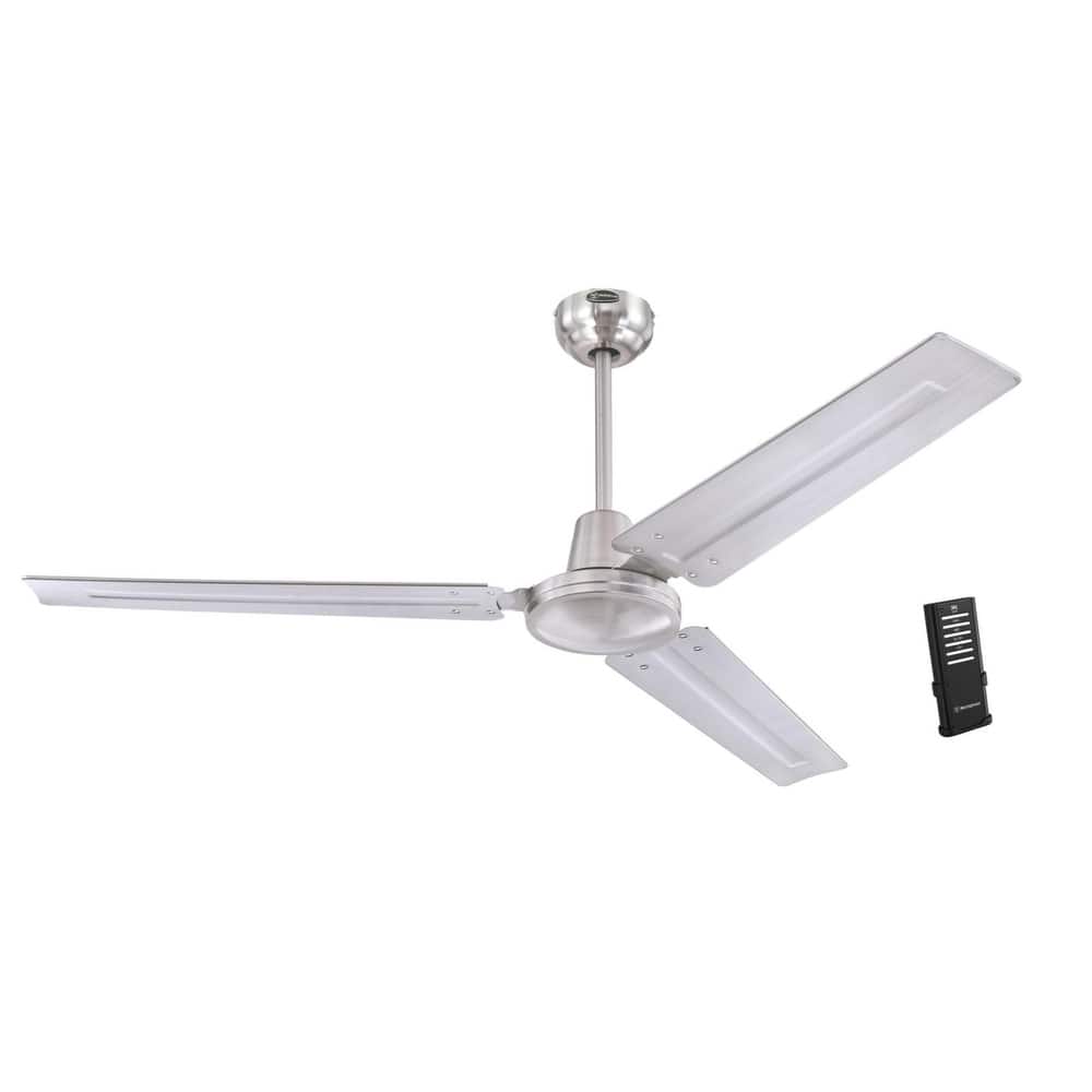 Westinghouse Lighting Jax Industrial-Style 56-Inch 3-Blade Indoor Ceiling Fan, Remote Control Included