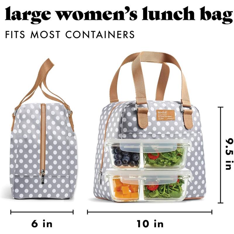 Fit & Fresh 7607FFST2513 Grey Dot Minneola Bag