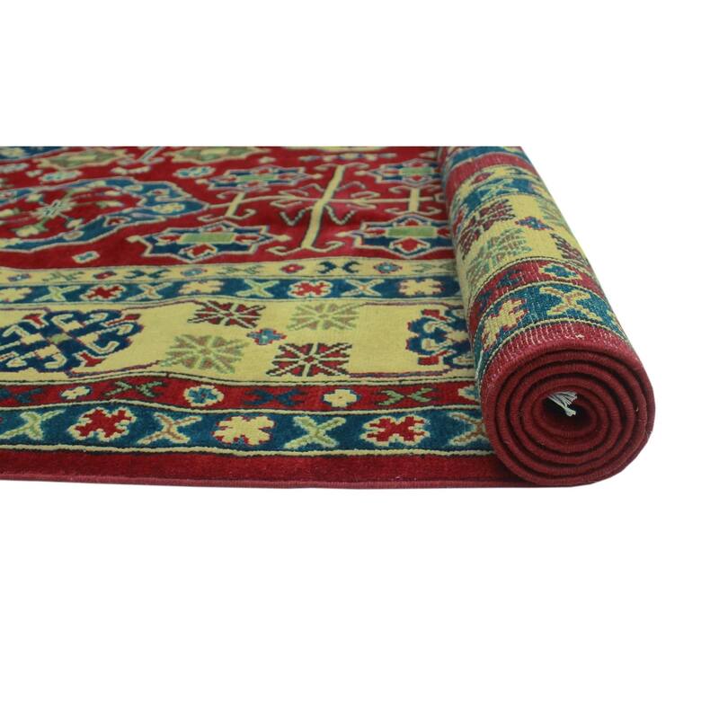 Noori Rug Kazak Yanny Red/Ivory Rug - 8'3" x 10'1"