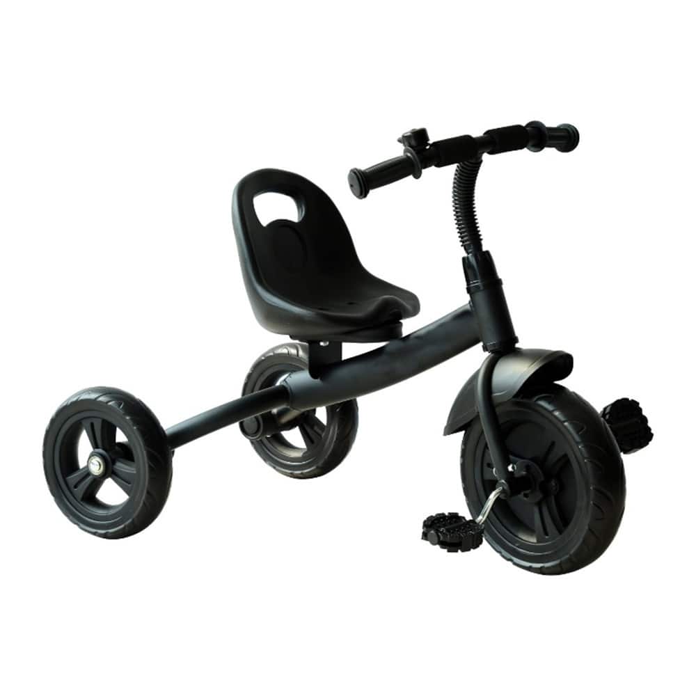 Adjustable Toddler Tricycle with Steel Frame and Bell Mudguard Removable Front Wheel for Indoor or Outdoor
