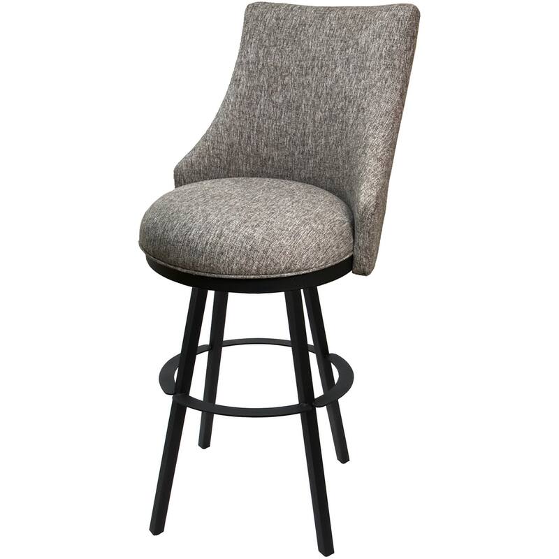 Swivel Counter Bar or Extra Tall Metal Stool - Melisima Warren Base - Mojave Gray - Gray - Counter Height