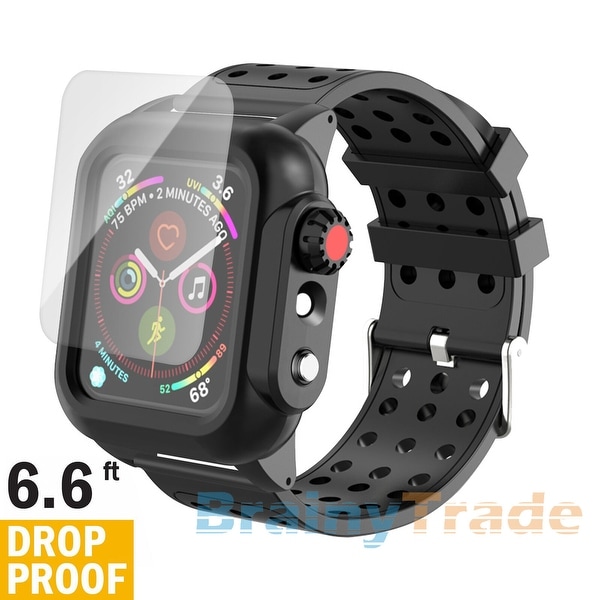 44mm DropProof Protective Case Cover Strap Band for Apple Watch