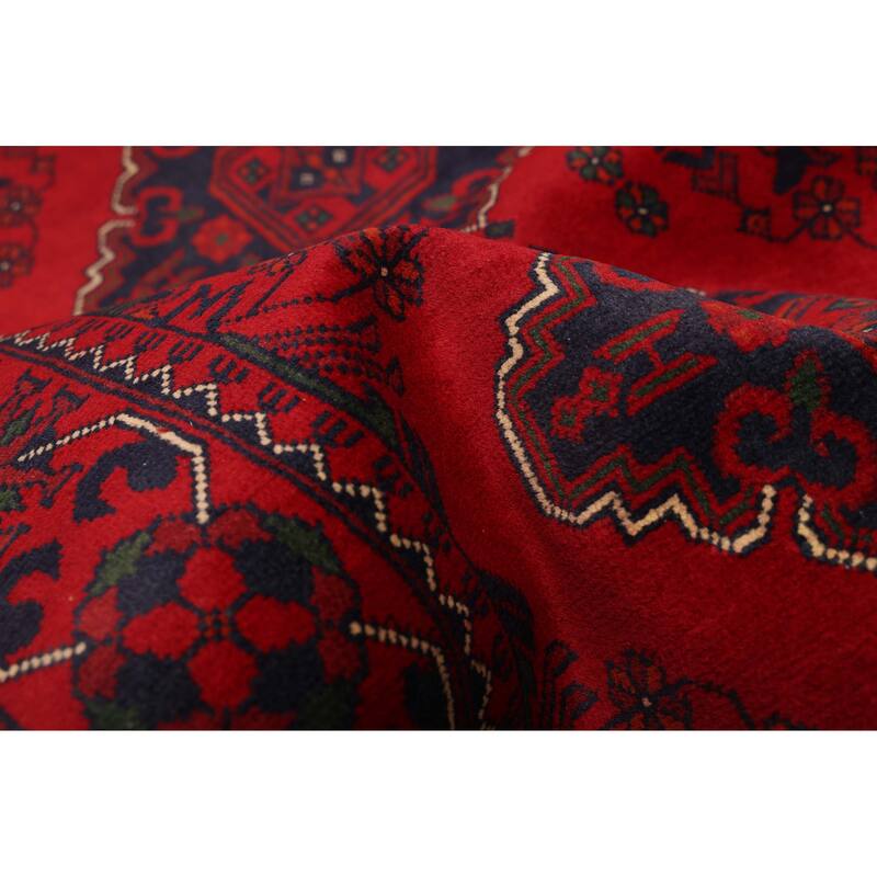 ECARPETGALLERY Hand-knotted Finest Khal Mohammadi Red Wool Rug - 2'8 x 6'8