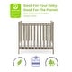 preview thumbnail 3 of 10, Middleton Mini Crib with 2.75-Inch Mattress, Greenguard Gold Certified, Textured Limestone