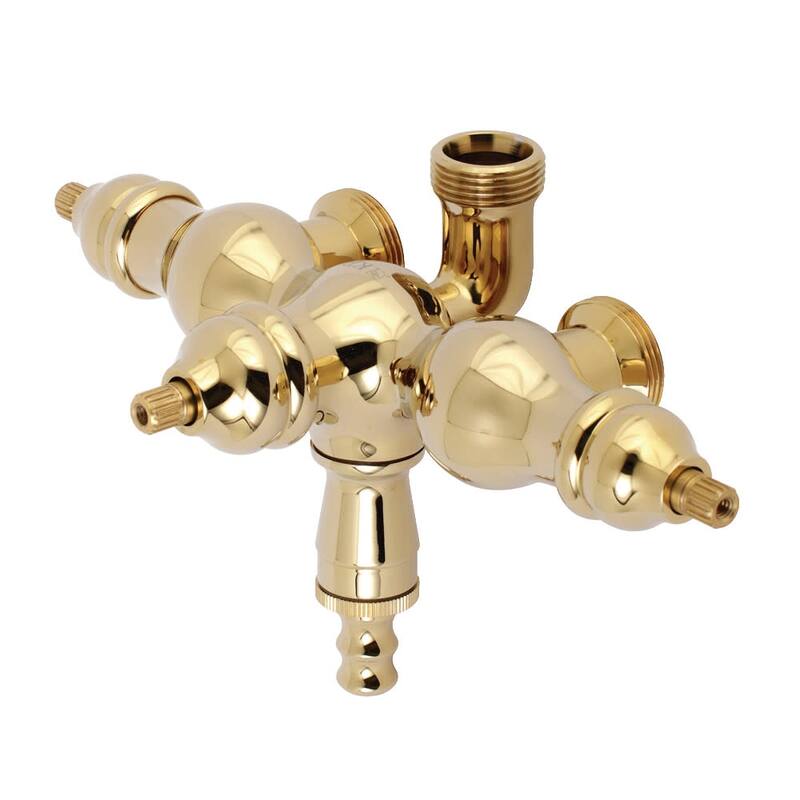 Kingston Brass Aqua Vintage Down Spout Tub Faucet Body Only - Less - Polished Brass