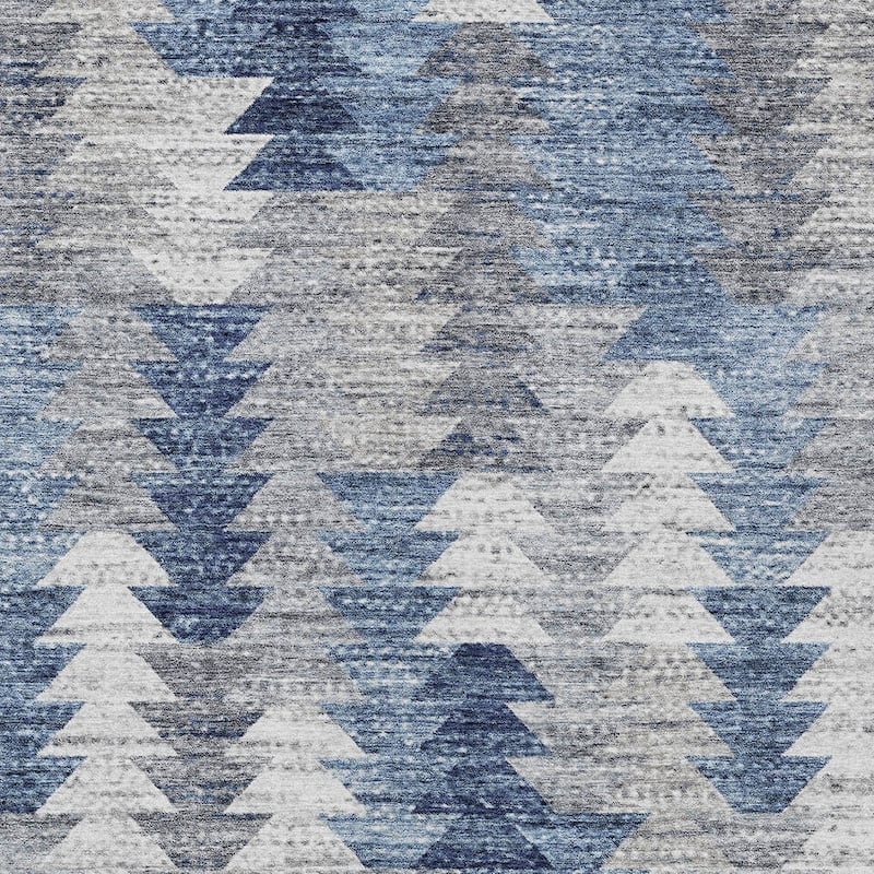 HomeRoots Geometric Transitional Rectangle Outdoor Rug