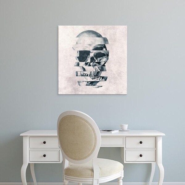 Easy Art Prints Ali Gulec's 'Glitch Skull' Premium Canvas Art