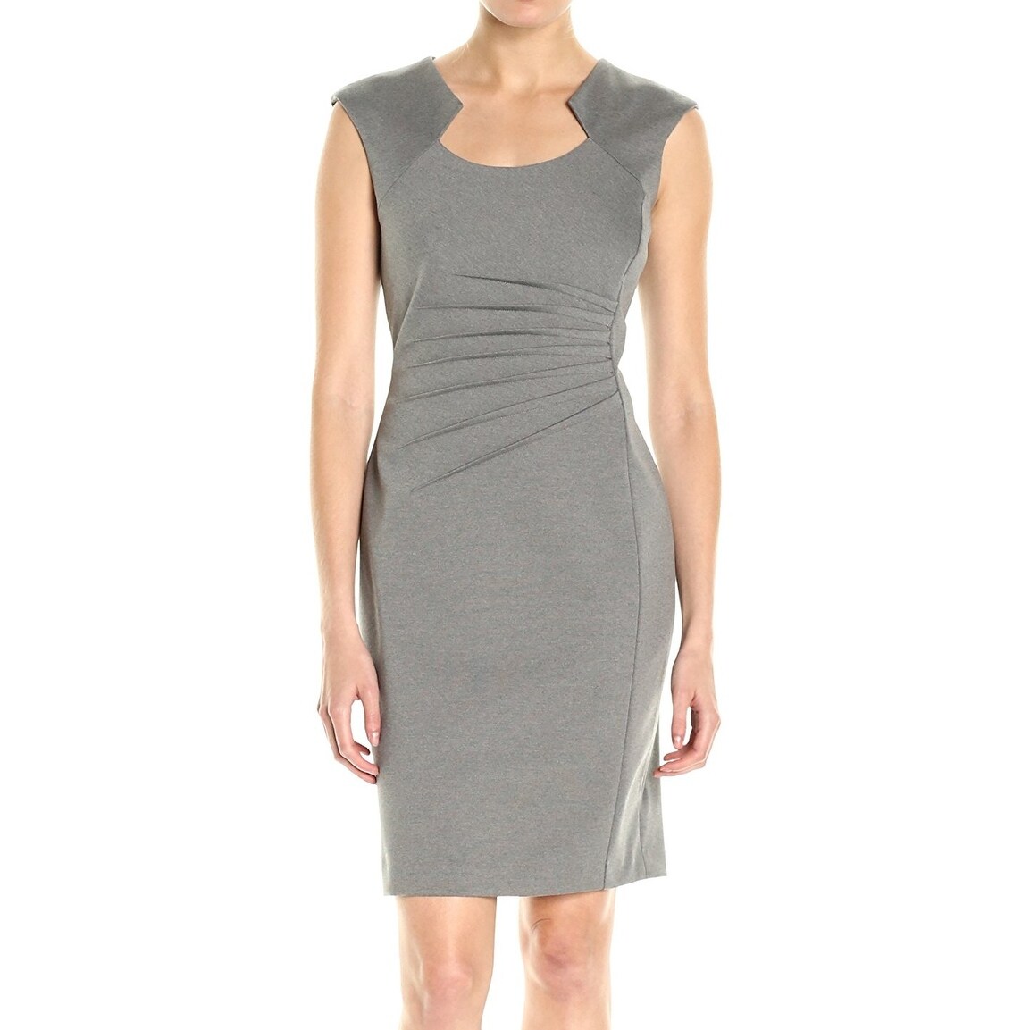 calvin klein horseshoe neck sheath dress