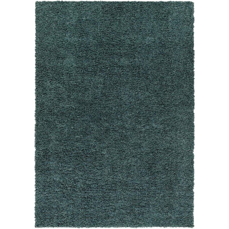 Livabliss Deluxe Shag Minimalist Medallion Area Rug