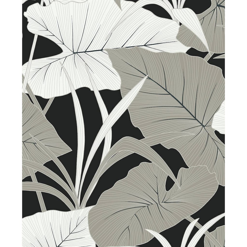 NextWall Elephant Leaves Peel and Stick Wallpaper