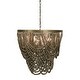 preview thumbnail 9 of 45, 2-Tier Draped Wood Bead Chandelier