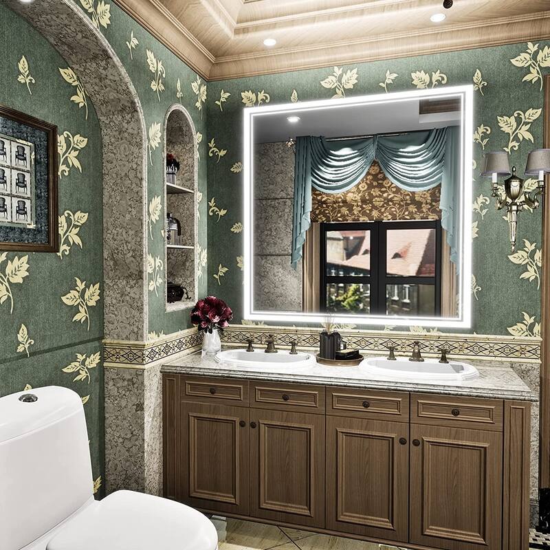 TokeShimi LED Bathroom Vanity Mirror, Anti-Fog Dimmable Wall Mirror