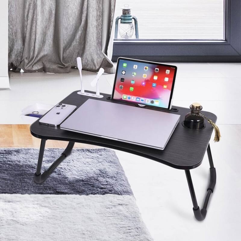 Bed Desk Tray with USB Ports
