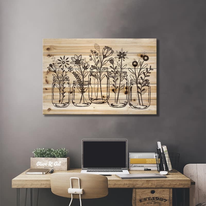 Our Nest II Print On Wood by Janelle Penner - Multi-Color