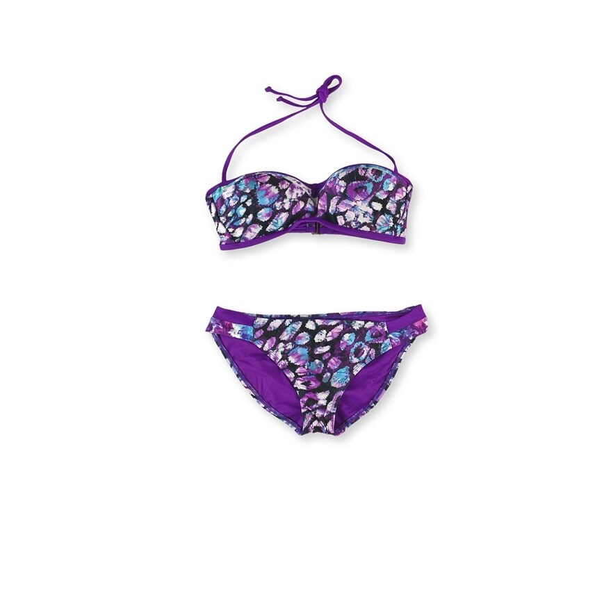 purple push up bikini