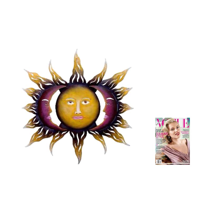 NOVICA Handmade Steel 'Beloved Sun' Wall Art (Mexico)