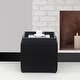 preview thumbnail 21 of 25, Adeco Storage Ottoman With Tray Black