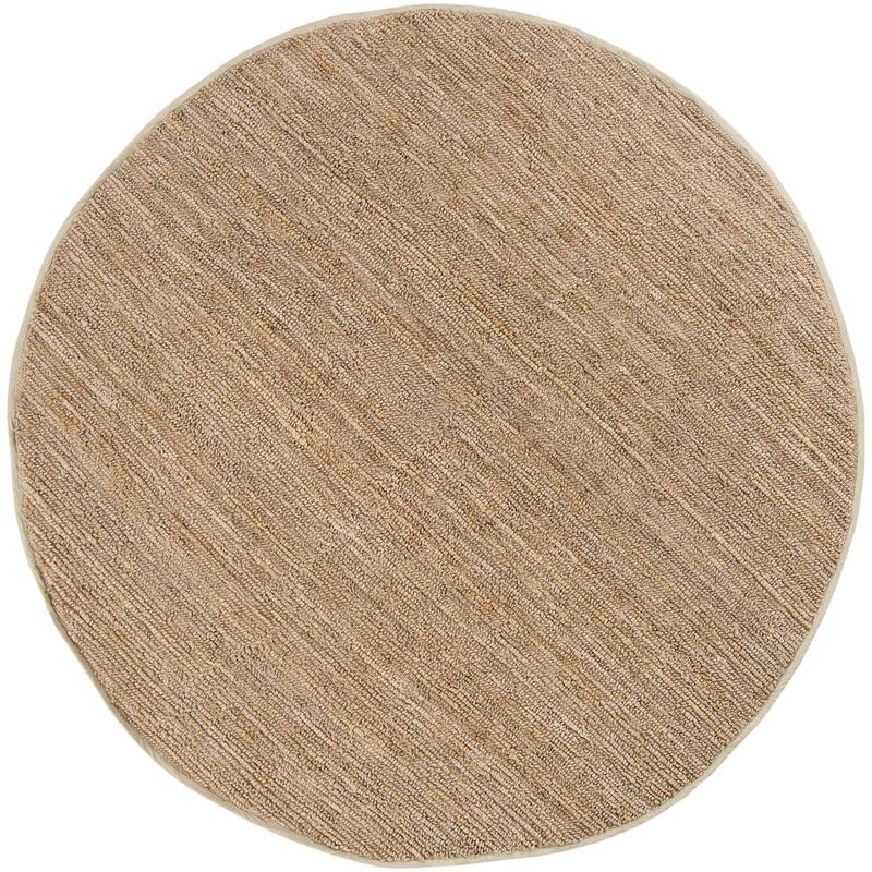 Chapra Hand Woven Chunky Jute Area Rug - 8' Round - Beige - Round