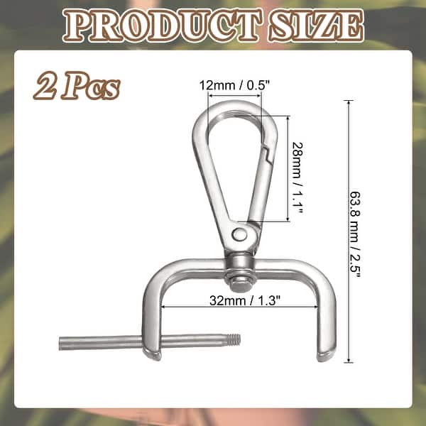 Swivel Clasp Hooks Detachable Snap Hook Swivel Lobster Claw Clasps with ...