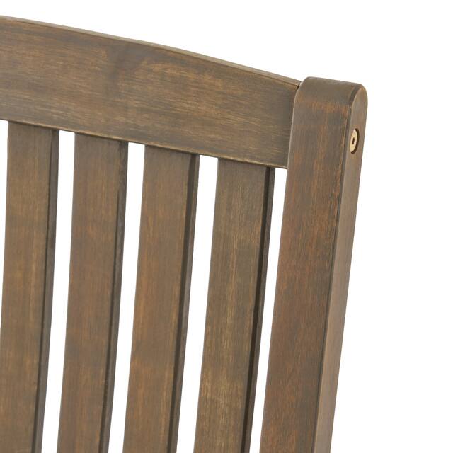 Arcadia Acacia Wood Rocking Chairs (Set of 2) by Christopher Knight Home