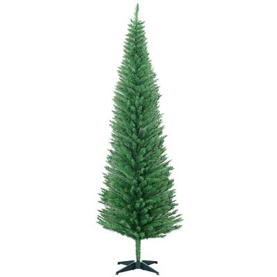 Artificial Pencil Christmas Tree, Compact Design, Flame-Retardant for Safety