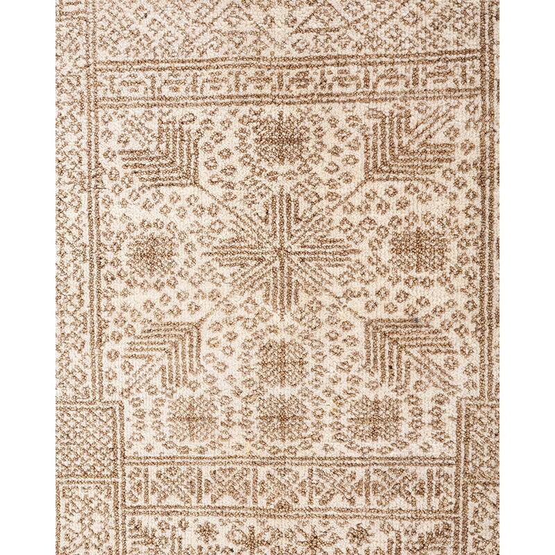 Ikat One-of-a-Kind Hand-Knotted Area Rug, Ivory - 9' 2" x 12' 4"
