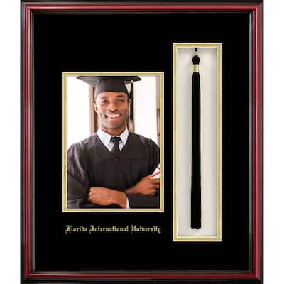 Florida International University 5x7 Portrait with Tassel Box Petite Cherry