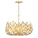 preview thumbnail 3 of 3, Broche 5 Light Antique Gold Chandelier
