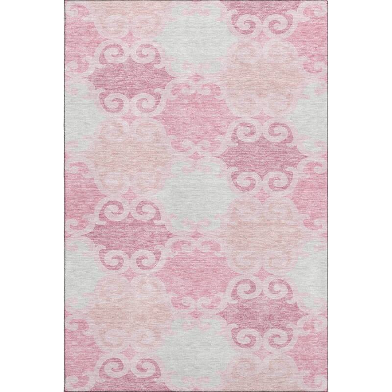 Premium Washable Super Soft Ornate Scroll Mayfield Rug