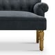 preview thumbnail 36 of 70, Moser Bay Arete Upholstered Tufted Settee Chesterfield Style Loveseat, Velvet or Linen