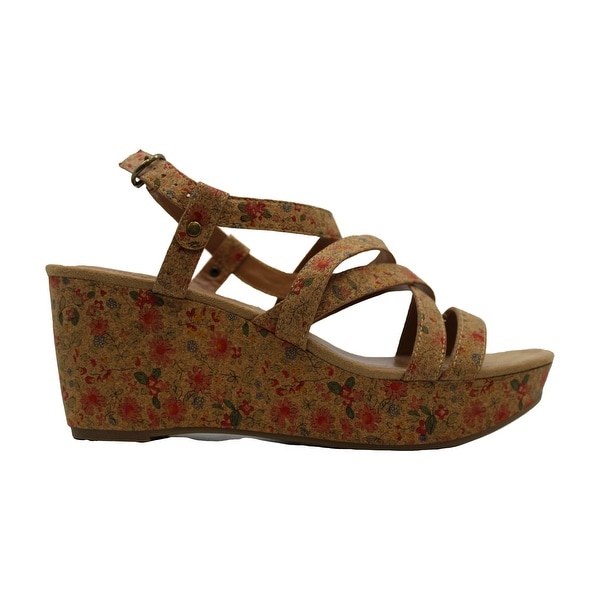 Style & Co. Womens Ionna Leather Open Toe Casual Platform Sandals