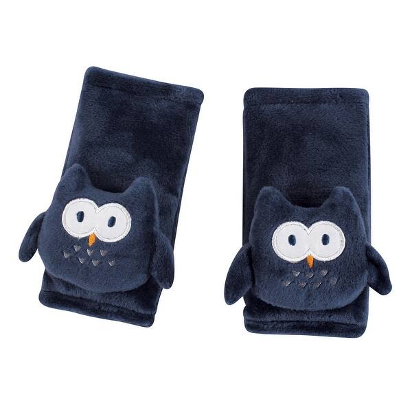 slide 1 of 1, Hudson Baby Infant Boy Cushioned Strap Covers, Navy Owl, One Size - Navy Owl - One Size One Size - Navy Owl