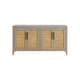 preview thumbnail 10 of 9, Banks Rattan 4-Door 60" TV Stand Console in Driftwood