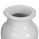 Thumbnail 6, Modern Dining Trumpet Floor Vase, For Entryway and Living Room, White Fiberglass 24 inch. Changes active main hero.