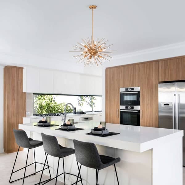 Amazon Com Bonlicht Modern Sputnik Chandelier Lighting 6 Light