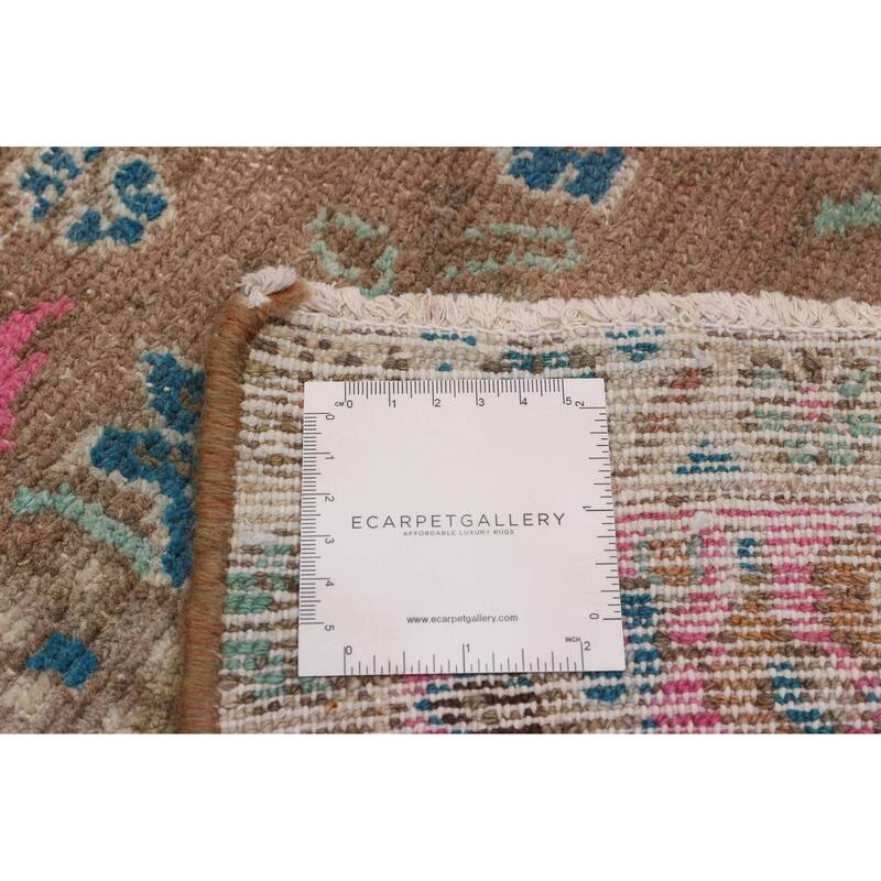 ECARPETGALLERY Hand-knotted Anatolian Vintage Tan Wool Rug - 3'5 x 6'7