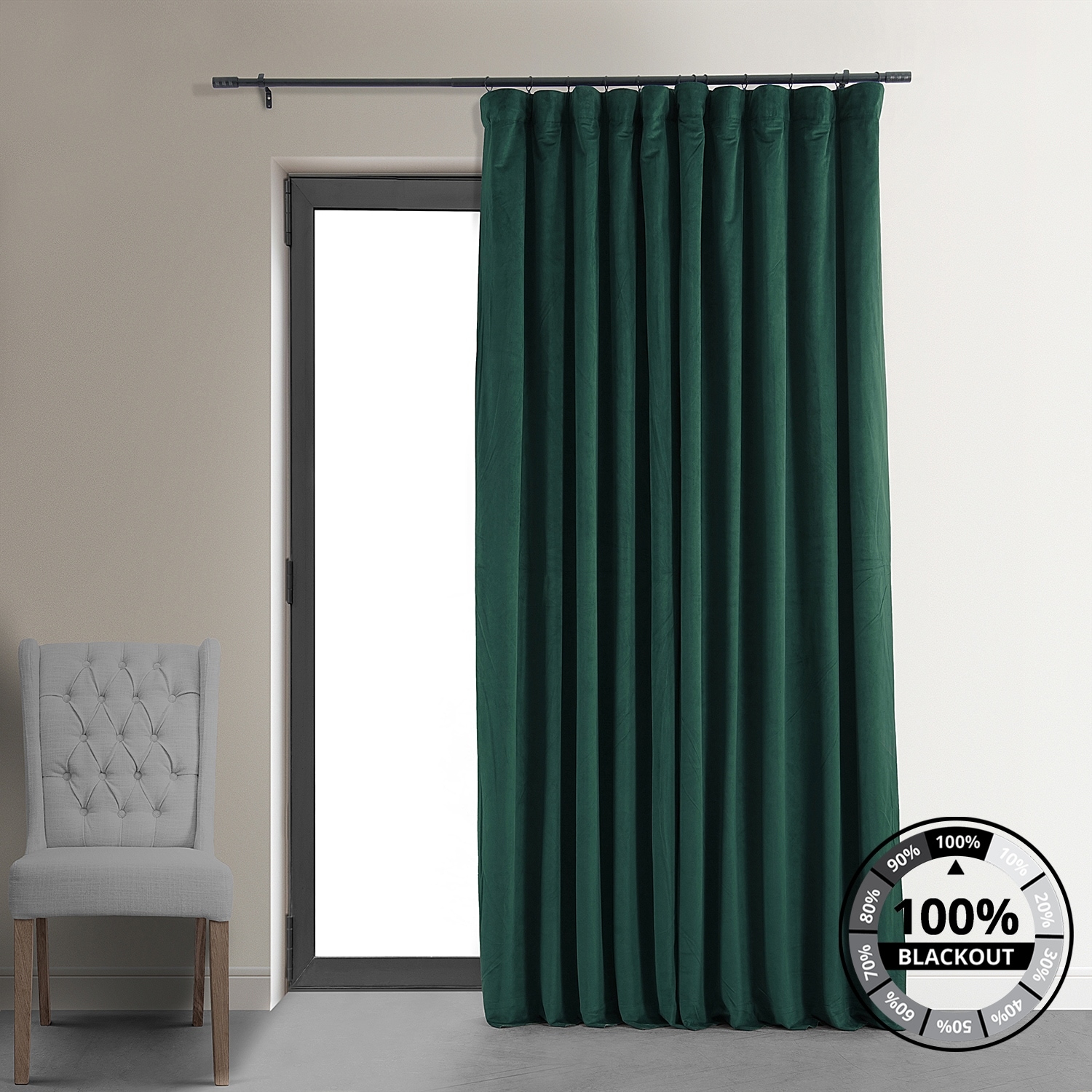 Extra wide blackout hot sale curtains