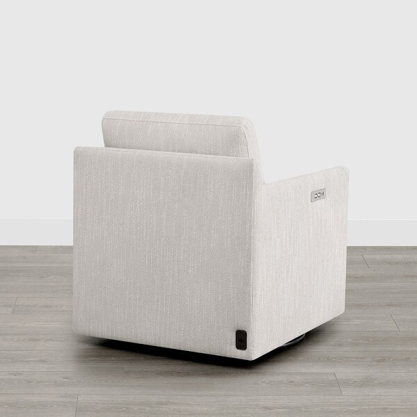 Spruce & Spring Nora Electric Power Swivel Chair with Footrest