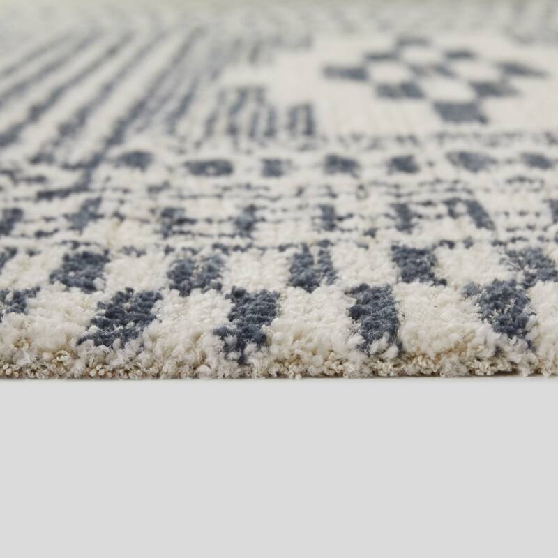 Bosch Geometric Area Rug - 5'3" x 7' - Dark Blue