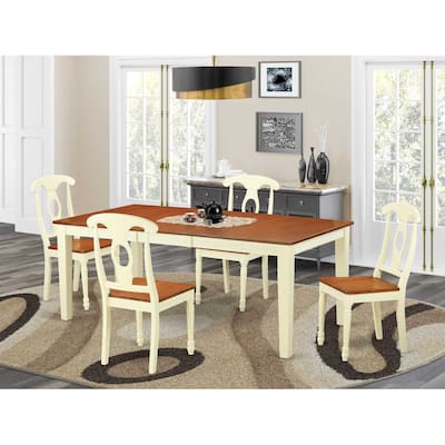 Antique Dining Set - Wood Table & Chairs - Kitchen Dinette Set - Farmhouse Style Furniture