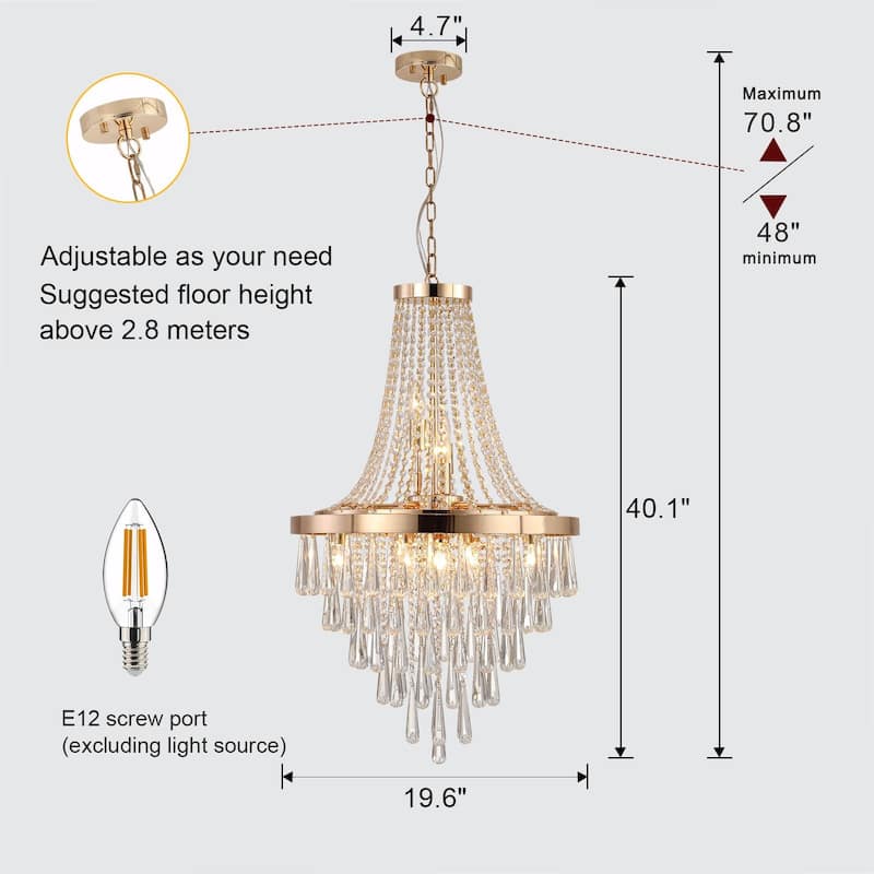 Crystal Chandeliers - Large Contemporary Luxury Ceiling Lighting